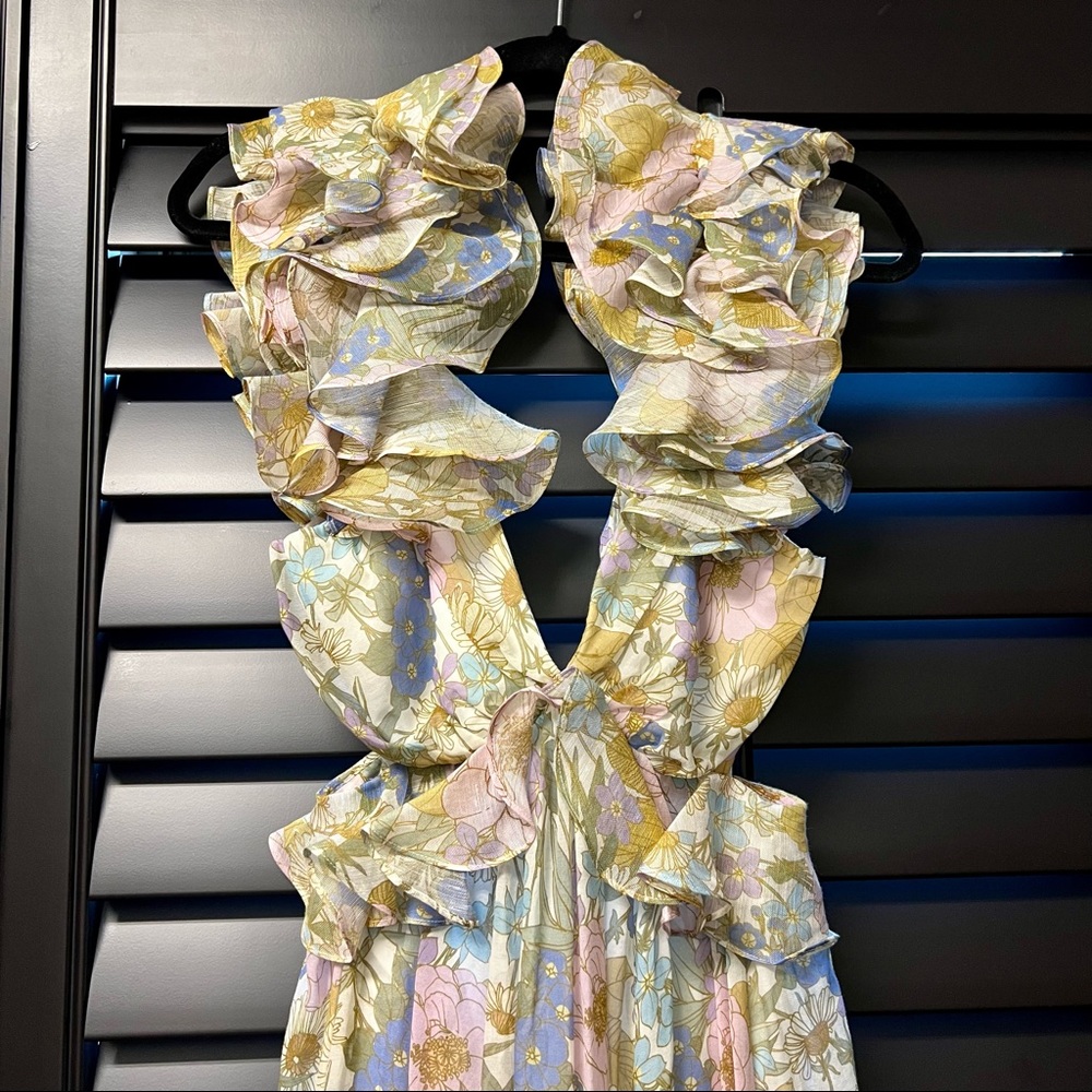Floral Ruffle Maxi Dress - Picture 14 of 16